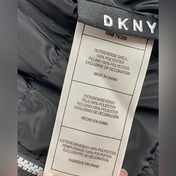 DKNY girls reversible anorak winter coat size medium - Picture 6 of 11